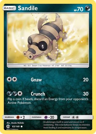 [PKM] Sandile (83/149) [Sun & Moon: Base Set]