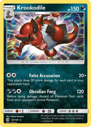 [PKM] Krookodile (85/149) [Sun & Moon: Base Set]