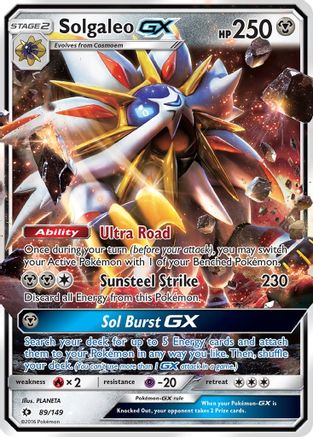 [PKM] Solgaleo GX (89/149) [Sun & Moon: Base Set]