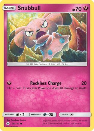 [PKM] Snubbull (90/149) [Sun & Moon: Base Set]