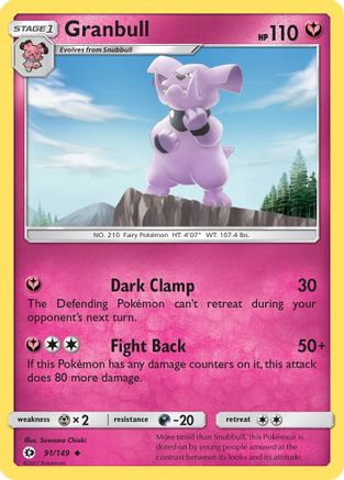 [PKM] Granbull (91/149) [Sun & Moon: Base Set]