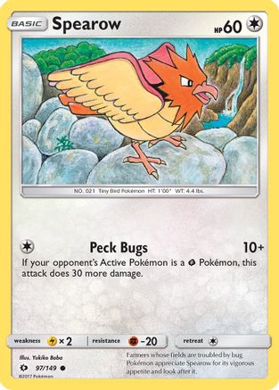 [PKM] Spearow (97/149) [Sun & Moon: Base Set]