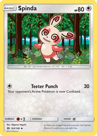 [PKM] Spinda (102/149) [Sun & Moon: Base Set]