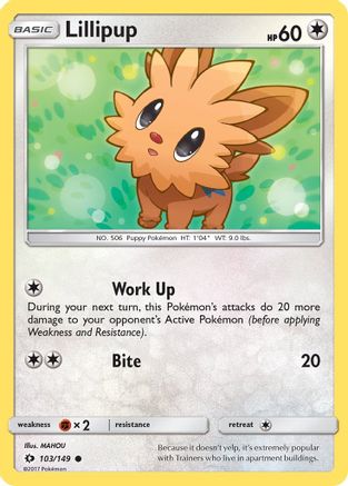 [PKM] Lillipup (103/149) [Sun & Moon: Base Set]