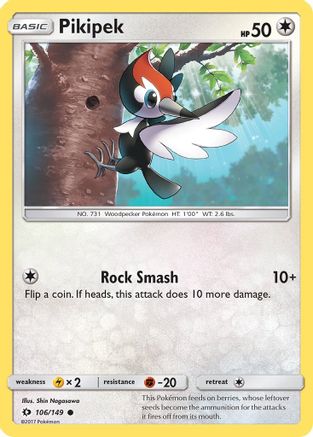 [PKM-C] Pikipek (106/149) [Sun & Moon: Base Set]