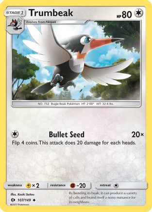 [PKM] Trumbeak (107/149) [Sun & Moon: Base Set]