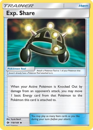 [PKM] Exp. Share (118/149) [Sun & Moon: Base Set]