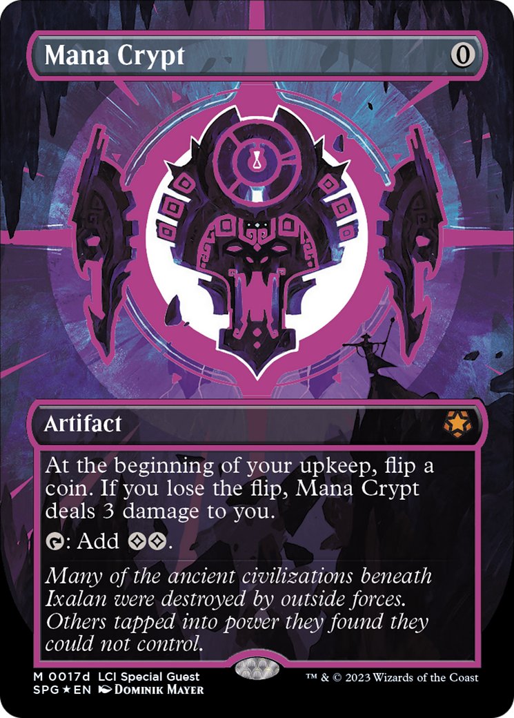 {R} Mana Crypt (0017d) (Borderless) [The Lost Caverns of Ixalan Special Guests][SPG 17D]