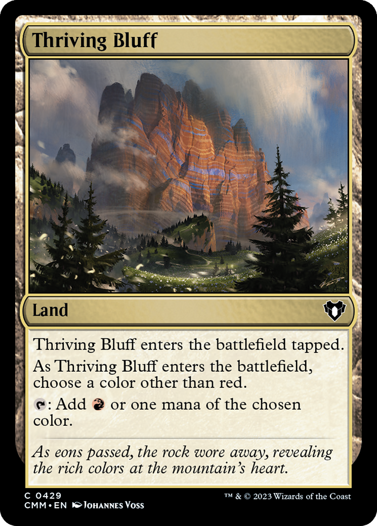 {C} Thriving Bluff [Commander Masters][CMM 429]