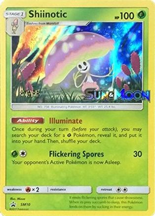 [PKM] Shiinotic (SM10) (Staff Prerelease Promo) [Sun & Moon: Black Star Promos]