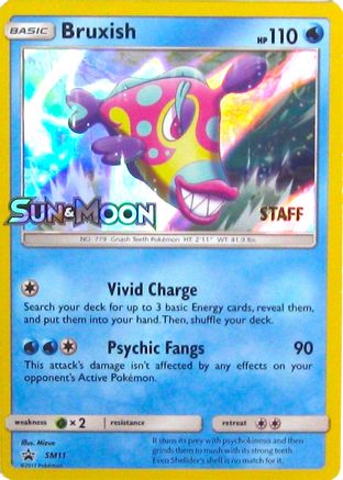[PKM] Bruxish (SM11) (Staff Prerelease Promo) [Sun & Moon: Black Star Promos]