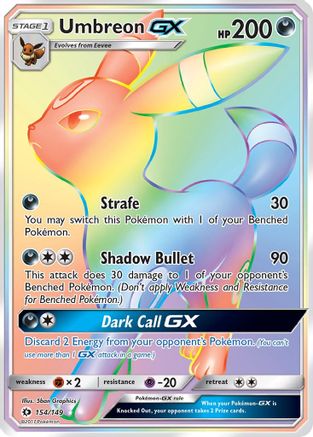 [PKM] Umbreon GX (154/149) [Sun & Moon: Base Set]