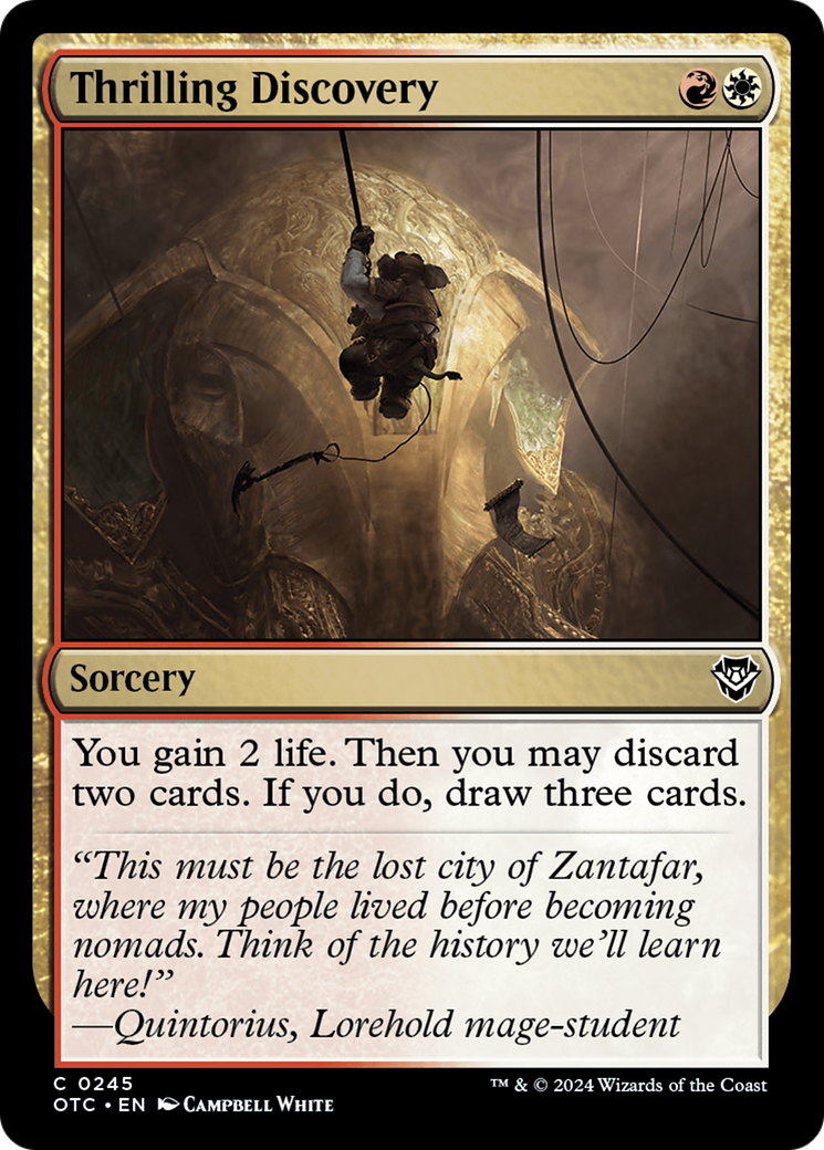 {C} Thrilling Discovery [Outlaws of Thunder Junction Commander][OTC 245]