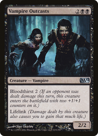 {C} Vampire Outcasts [Magic 2012][M12 115]