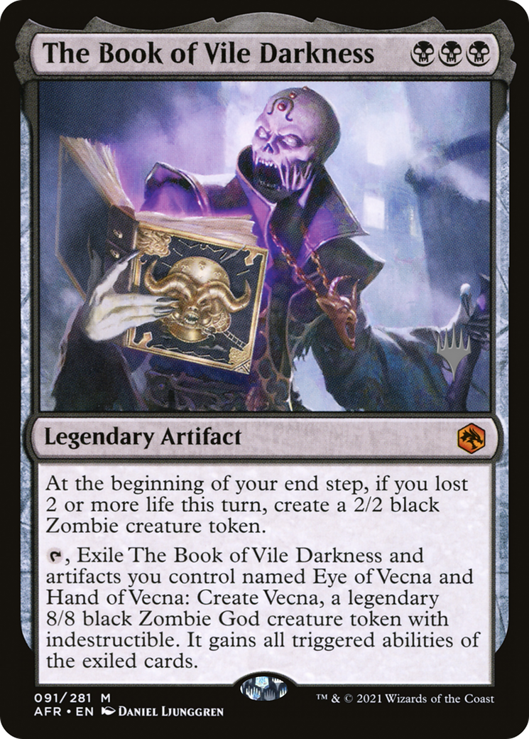 {R} The Book of Vile Darkness (Promo Pack) [Dungeons & Dragons: Adventures in the Forgotten Realms Promos][PP AFR 091]