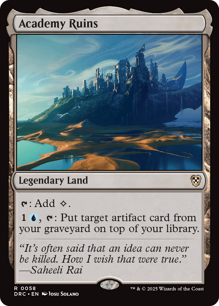 {R} Academy Ruins [Aetherdrift Commander][DRC 058]