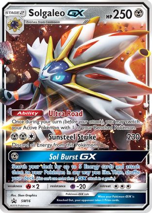 [PKM] Solgaleo GX (SM16) [Sun & Moon: Black Star Promos]