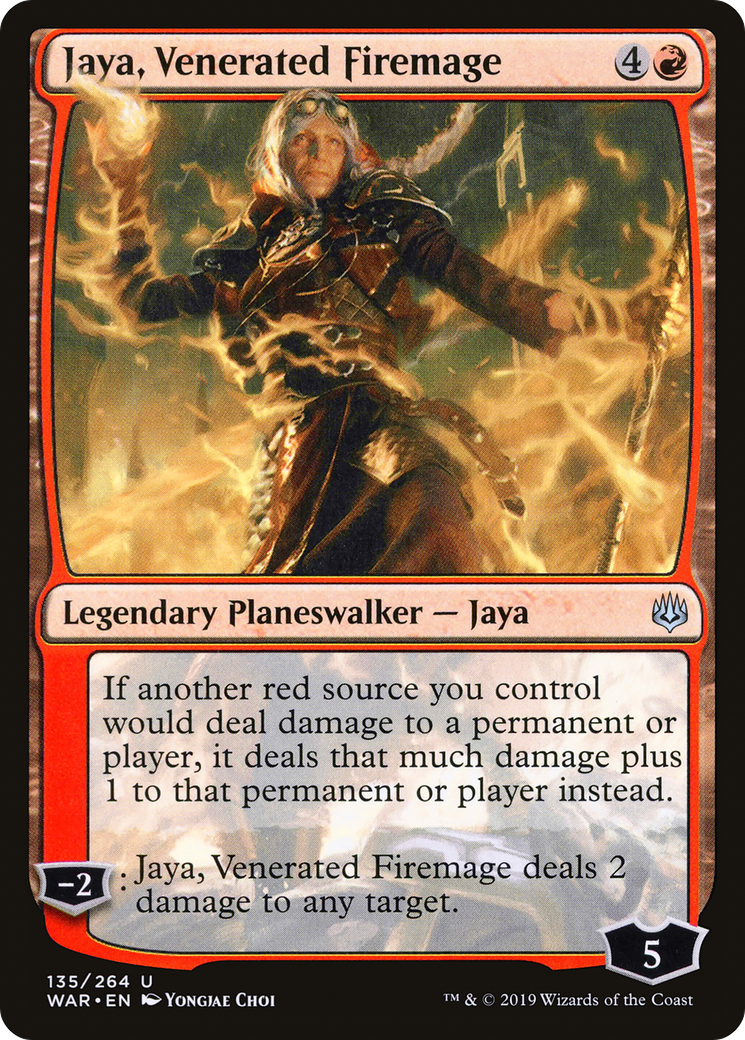 {C} Jaya, Venerated Firemage [War of the Spark][WAR 135]