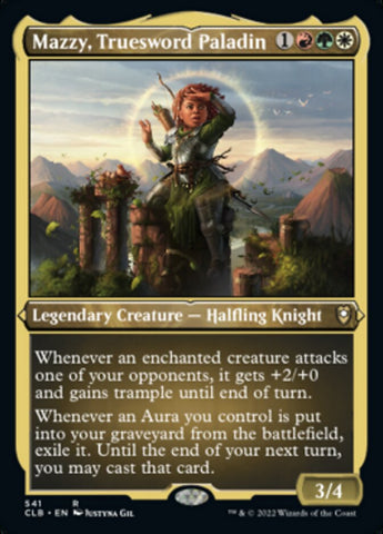 {R} Mazzy, Truesword Paladin (Foil Etched) [Commander Legends: Battle for Baldur's Gate][CLB 541]