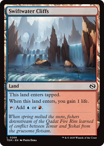 {@C} Swiftwater Cliffs [Tarkir: Dragonstorm][TDM 268]
