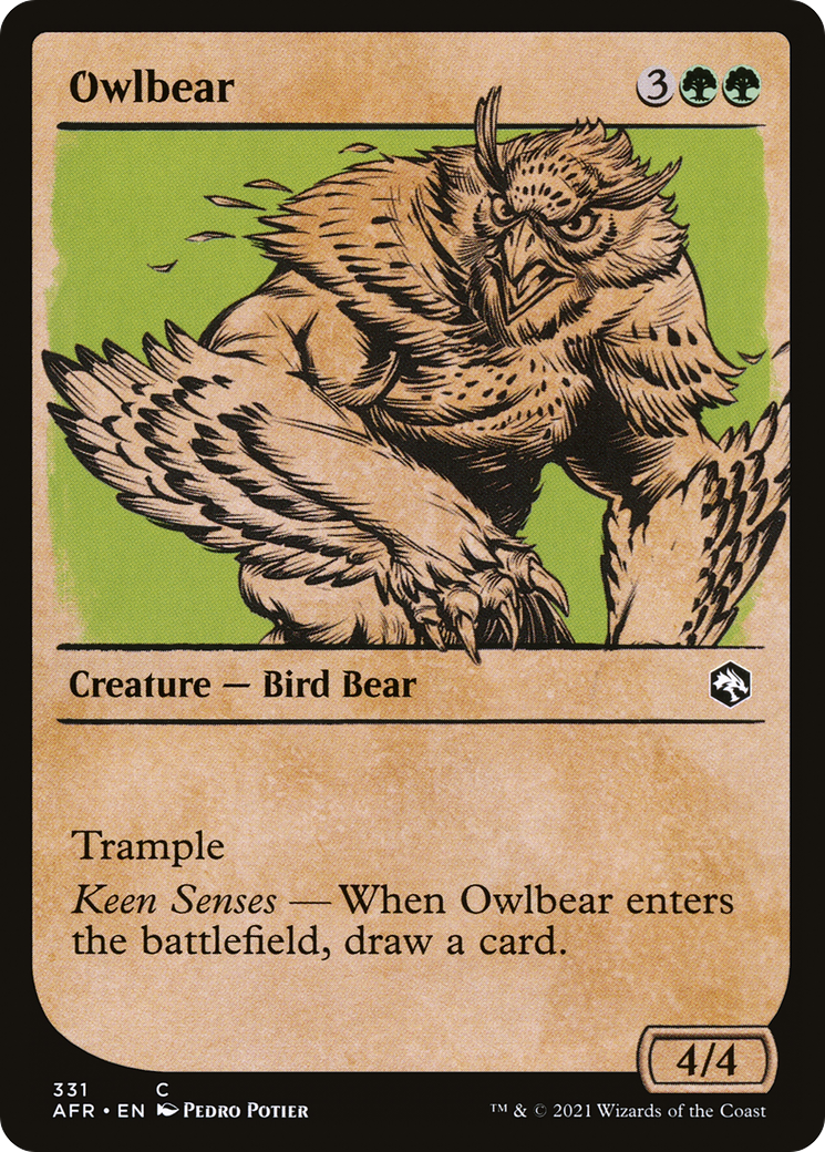 {C} Owlbear (Showcase) [Dungeons & Dragons: Adventures in the Forgotten Realms][AFR 331]