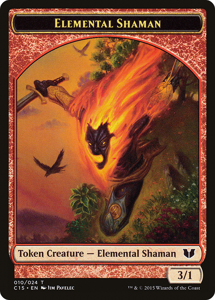 {T} Elemental Shaman Token [Commander 2015 Tokens][TC15 010]