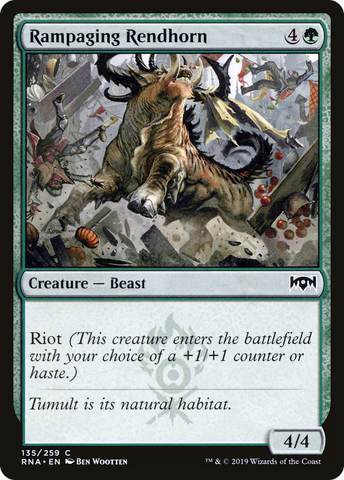 {C} Rampaging Rendhorn [Ravnica Allegiance][RNA 135]