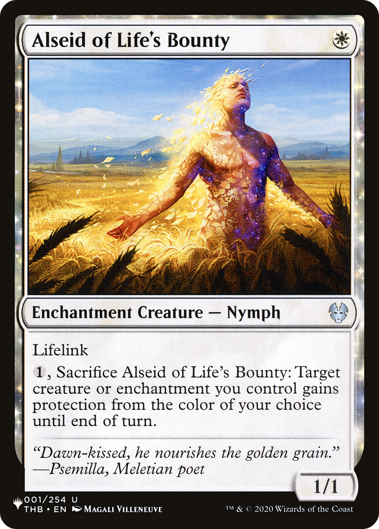 Alseid of Life's Bounty [LIST 001/254] : (enchantment)