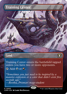{R} Training Center (Borderless Alternate Art) [Commander Masters][CMM 665]