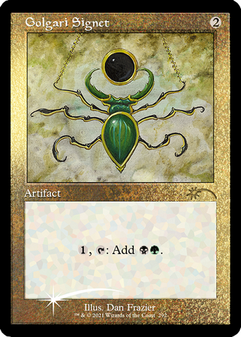 {R} Golgari Signet (Retro) (Foil Etched) [Secret Lair Drop Series][ET SLD 292]