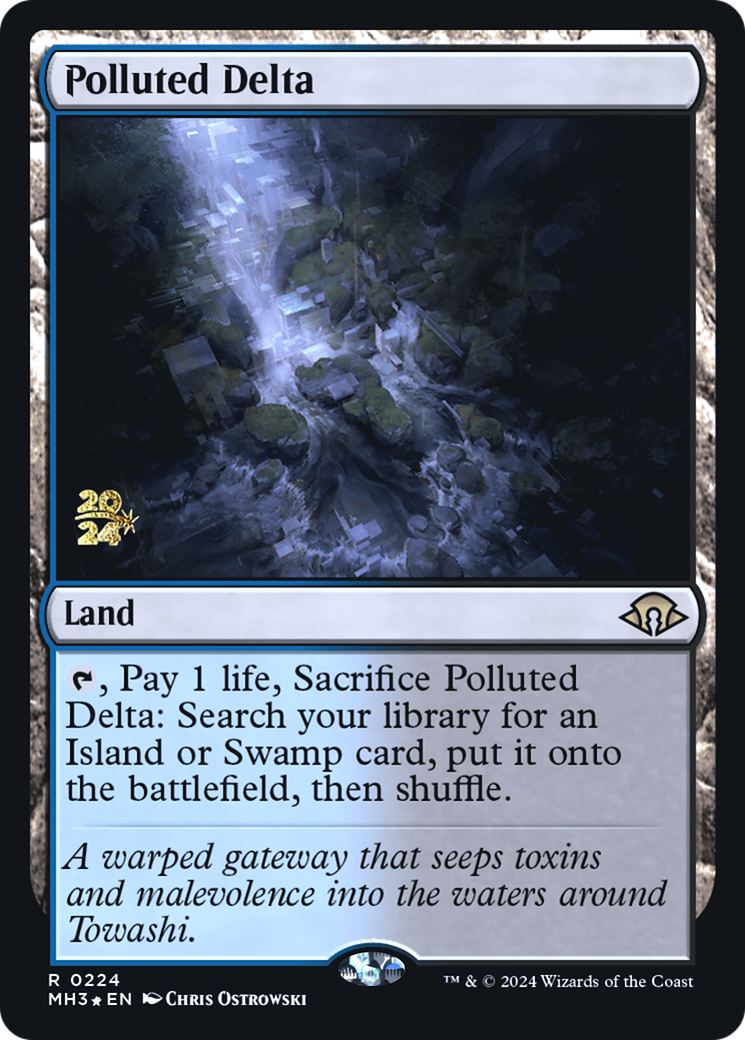 {R} Polluted Delta [Modern Horizons 3 Prerelese Promos][PR PMH3 224]