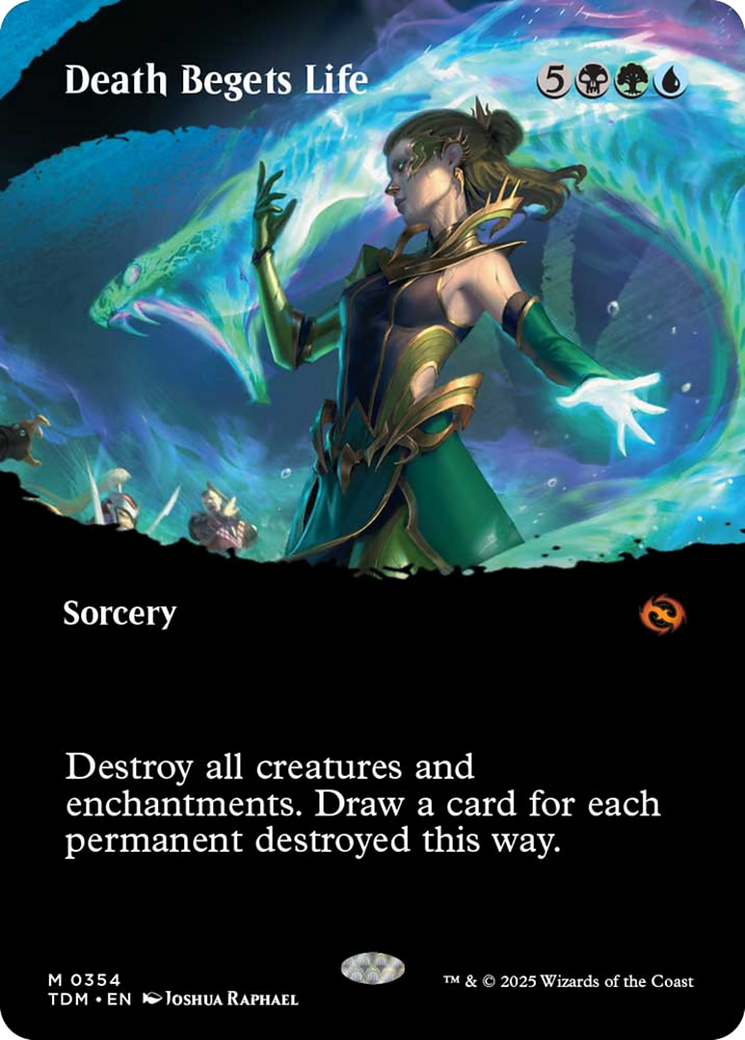 {@R} Death Begets Life (Borderless) [Tarkir: Dragonstorm][TDM 354]