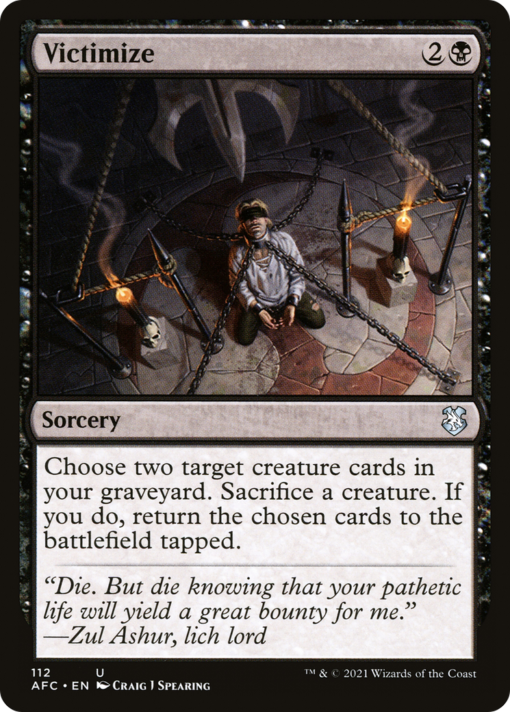 {C} Victimize [Dungeons & Dragons: Adventures in the Forgotten Realms Commander][AFC 112]
