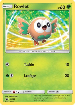 [PKM] Rowlet (SM22) [Sun & Moon: Black Star Promos]