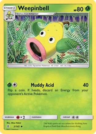 [PKM] Weepinbell (2/145) [Sun & Moon: Guardians Rising]