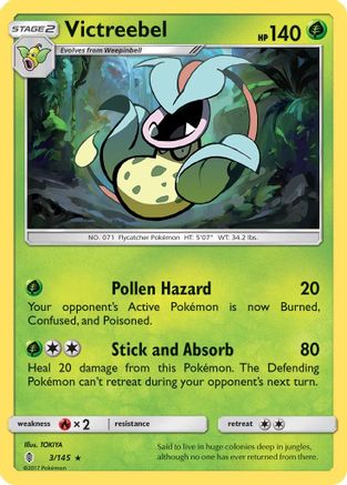 [PKM] Victreebel (3/145) [Sun & Moon: Guardians Rising]