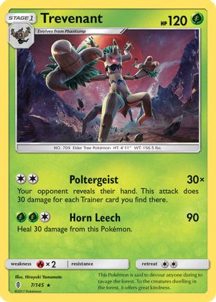 [PKM-R] Trevenant (7/145) [Sun & Moon: Guardians Rising]