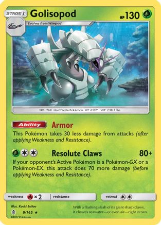 [PKM] Golisopod (9/145) [Sun & Moon: Guardians Rising]