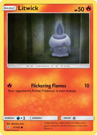 [PKM] Litwick (11/145) [Sun & Moon: Guardians Rising]