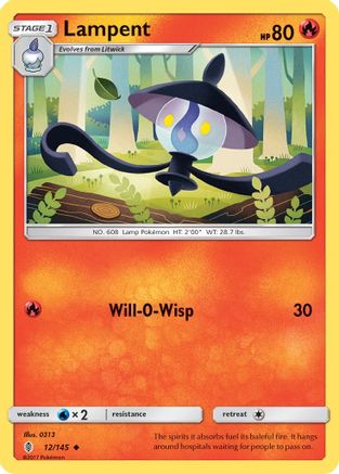 [PKM] Lampent (12/145) [Sun & Moon: Guardians Rising]