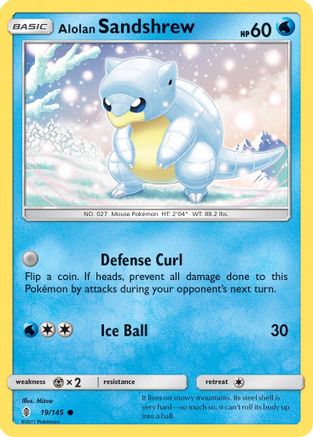 [PKM] Alolan Sandshrew (19/145) [Sun & Moon: Guardians Rising]