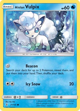 [PKM-C] Alolan Vulpix (21/145) [Sun & Moon: Guardians Rising]