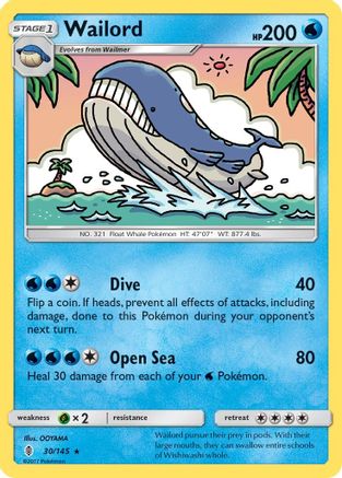 [PKM] Wailord (30/145) [Sun & Moon: Guardians Rising]