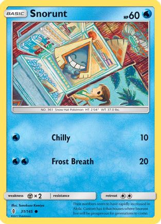 [PKM] Snorunt (31/145) [Sun & Moon: Guardians Rising]