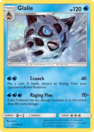 [PKM] Glalie (32/145) [Sun & Moon: Guardians Rising]