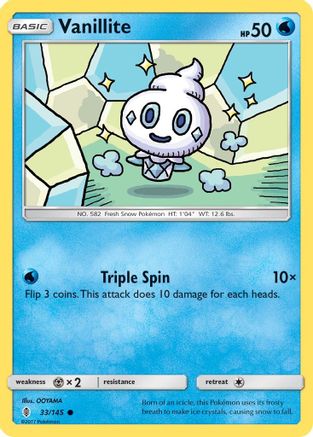 [PKM-C] Vanillite (33/145) [Sun & Moon: Guardians Rising]