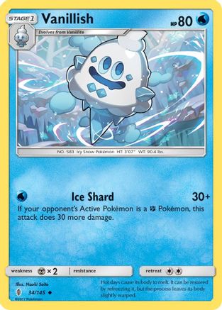 [PKM] Vanillish (34/145) [Sun & Moon: Guardians Rising]