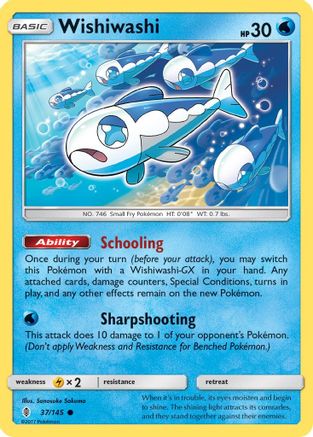 [PKM-C] Wishiwashi (37/145) [Sun & Moon: Guardians Rising]