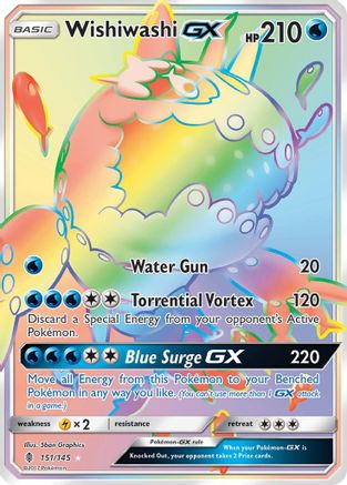 [PKM-R] Wishiwashi GX (151/145) [Sun & Moon: Guardians Rising]