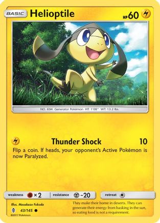 [PKM] Helioptile (43/145) [Sun & Moon: Guardians Rising]